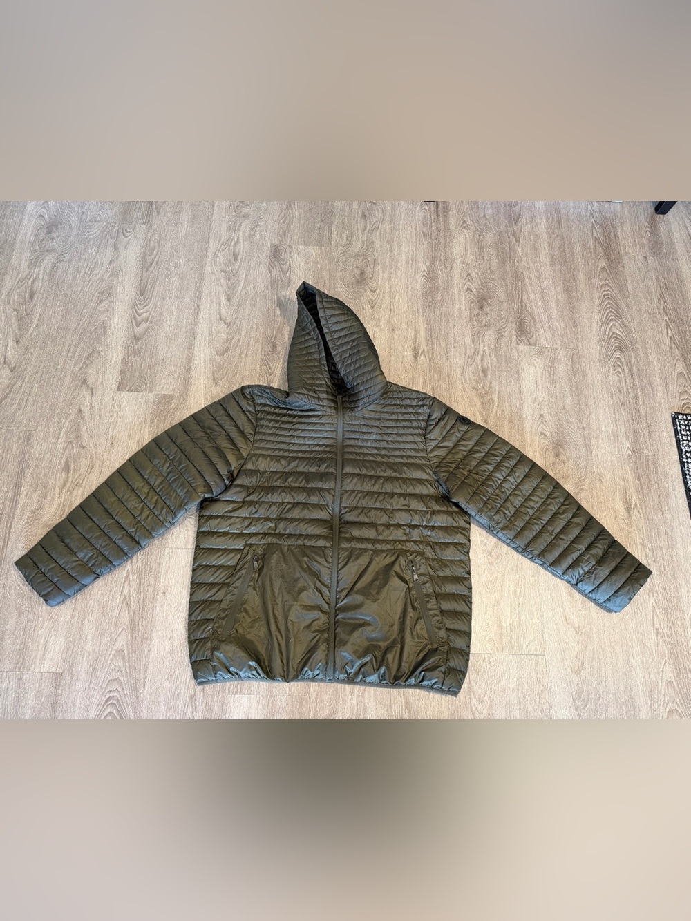 Men's Pajar Canada XXL Green Hooded Puffer Full Zip Jacket